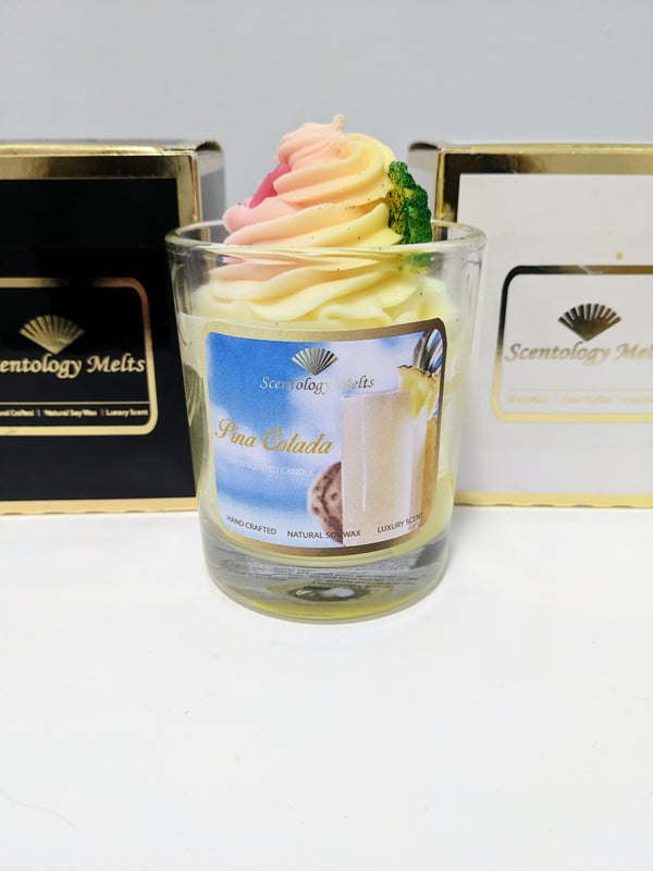 PINA COLADA PIPED CANDLE