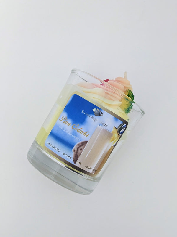 PINA COLADA PIPED CANDLE