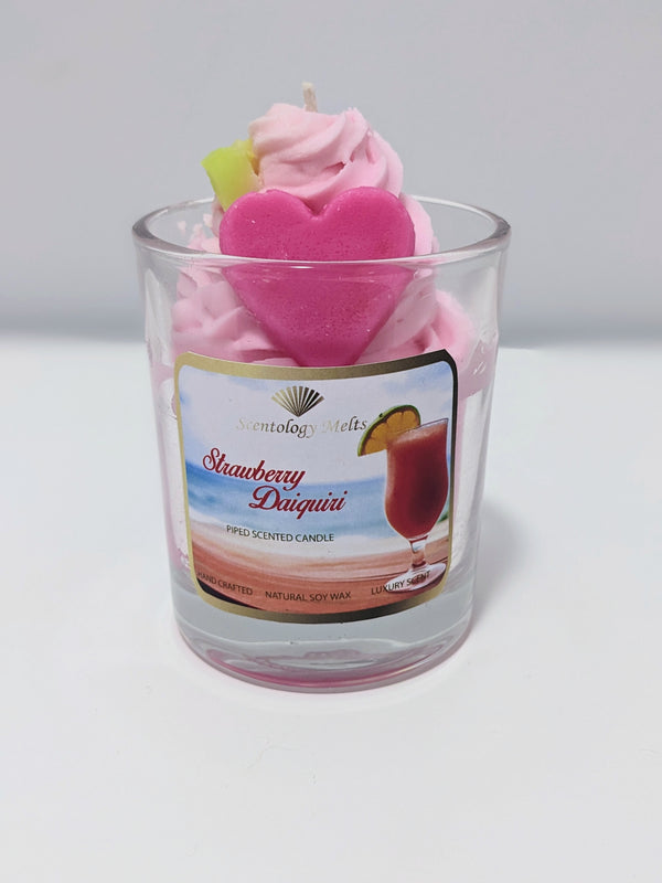 STRAWBERRY DAIQUIRI PIPED CANDLE