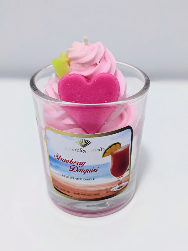 STRAWBERRY DAIQUIRI PIPED CANDLE